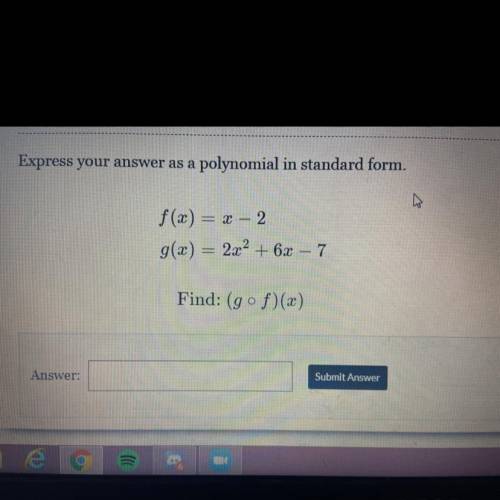Express your answer as a polynomial in a standard form.
