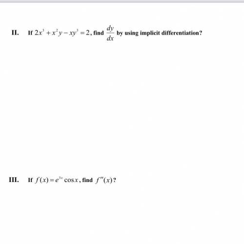 Solve this by using implicit defferentiation