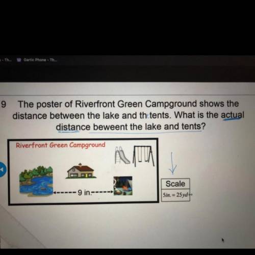 The poster of Riverfront Green Campground shows the distance between the lake and the tents. What i