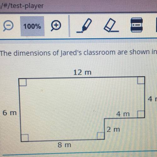 What is the area of the classroom?