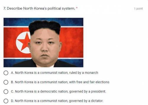 Describe North Korea's political system.