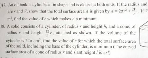 Cm, a

uboidray iswith17. An oil tank is cylindrical in shape and is closed at both ends. If the r