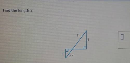 13. Find the length of X (in the picture)​