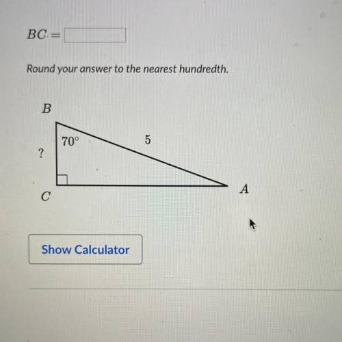 BC=
Round your answer to the nearest hundredth.