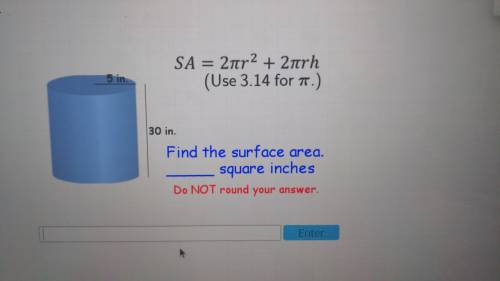 Find the surface area _______ square inches