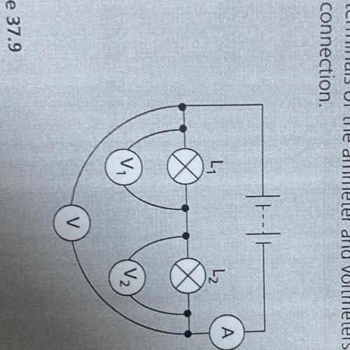 Three voltmeters V, V₁ and V₂ are connected as in

Figure 37.9. a If V reads 18V and V, reads 12V,