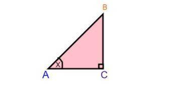 Using the right triangle below. What is the name for side BC?

A) Hypotenuse
B) Adjacent
C) Opposi