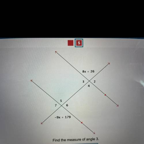Find the measure of angle 3
I WILL GIVE BRAINLIEST TO THE CORRECT ANSWER