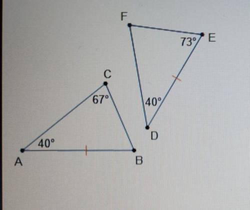 What are the rigid transformations that will map triangle ABC to triangle DEF?​