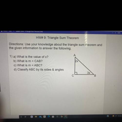 Somebody help i need to find the value of x and classify the sides and angles