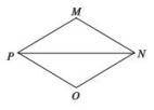 Determinar el ángulo NPO, si el ángulo PON es igual a 132 grados y el segmento NP es bisectriz del