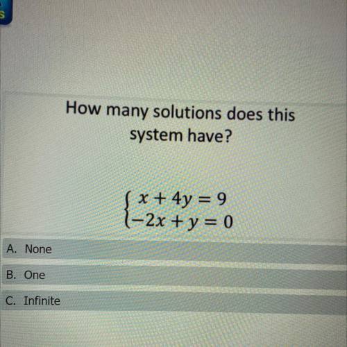 How many solutions does this system have?