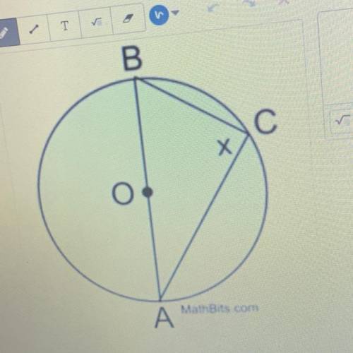 Given AB is a diameter, find the measure of