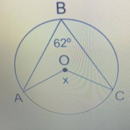 In circle O, the measure of ABC is 68. what is the meatier of AC?