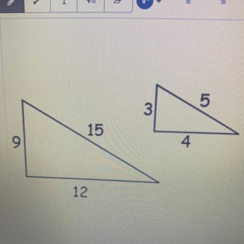 Given the similar triangles at the left, identify the scale factor.
PLEASE HELPPPPPPPPPPPP