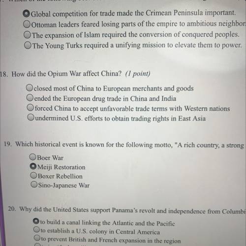 How did the opium war effect China.