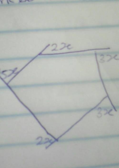 Angle marked in the diagram beside are measured in degree find x​