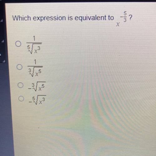 Which expression is equivalent to?
பட
1
5
1
5
5
-
o sx