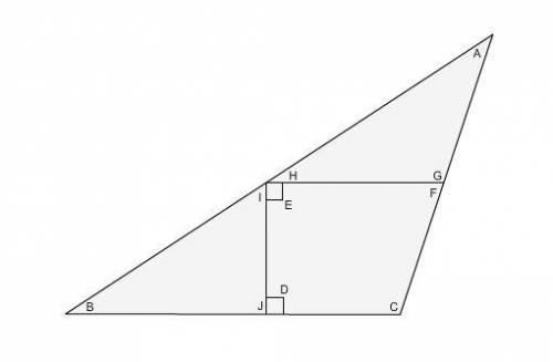In the figure, angle I measures 56° and angle A measures 38°.

The measurement of angle B is _____