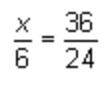 What value of x makes this preportion true? (2.12.3) (15 points)