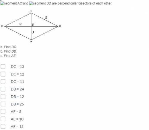 Segment AC and segment BD are perpendicular bisectors of each other.