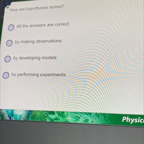 How are hypotheses tested?