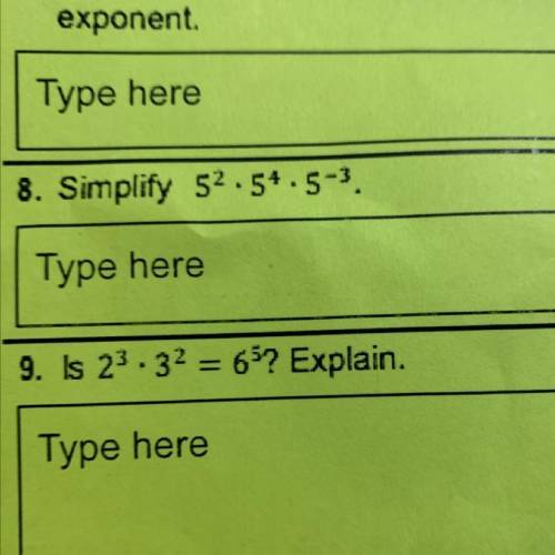 Help me please, it’s number 8
Simplify 52.54.5-3.