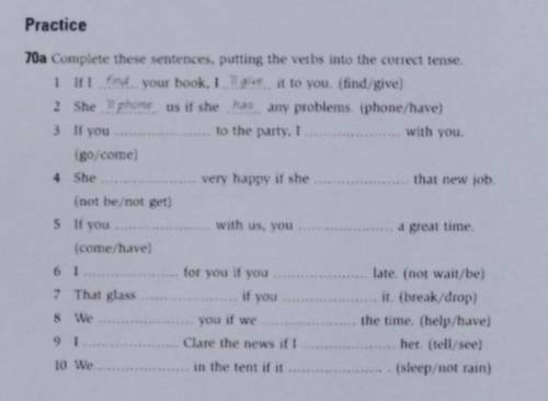 Complete the sentences putting the verbs into the correct tense
help!