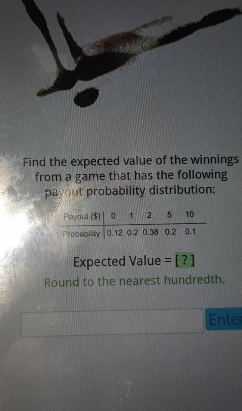 PH Find the expected value of the winnings from a game that has the following payout probability di