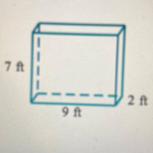 Find the surface area of this rectangular prism. Be sure to include the correct unit in your answer