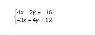 HELP! Use the elimination method to solve the system of equations.

A. (0,8)
B. (-4,0)
C. (-2,4)
D