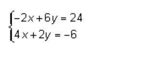 PLEASE HELP! Which of the following ordered pairs is a solution to the given system of equations?