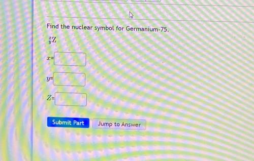 Find the nuclear symbol for Germanium-75