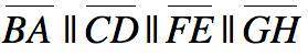 Parallel lines 
What is the segment