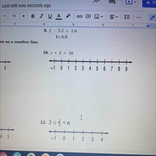 Solve each inequality. Graph the solution on a number line.