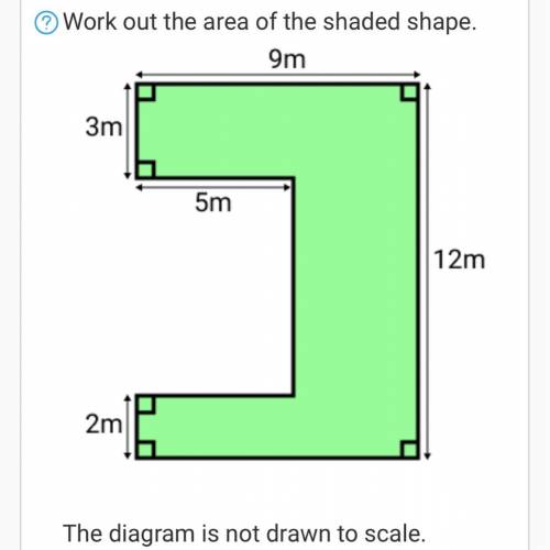 Work out the area of the shaded
