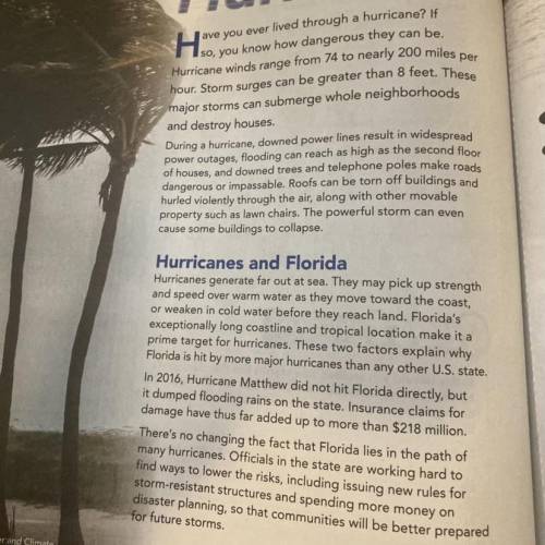 Besides the solutions mentioned in the text,

what do you think Floridians might do to address the