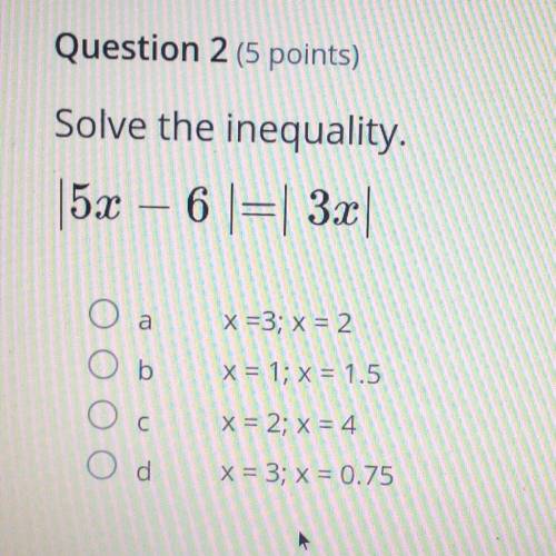 Solve The inequality