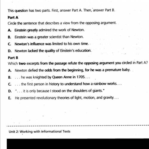 This question has two parts. First, answer Part A. Then, answer Part B.

Part A
Circle the sentenc