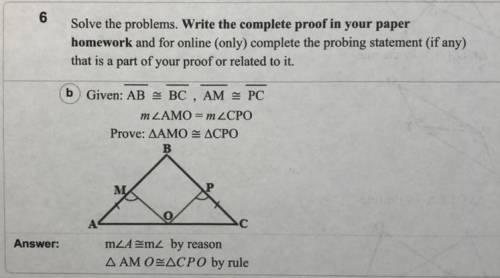 solve the problems. write the complete proof in your paper homework and for online (only) complete