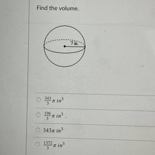 Find the volume 
Help me please