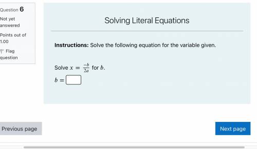 Solve the following equation for the variable given.