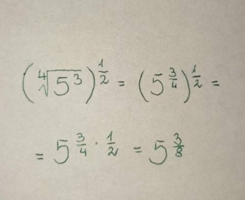 Which expression is equivalent to (4 square root 5 to the power of 3) to the power of 1/2?