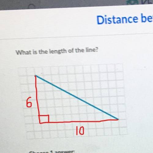 Please help me find the length of the line!