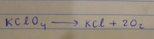 How to balance this equation KClO4 → KCl + ?O2(g) and what type of reaction occurs?