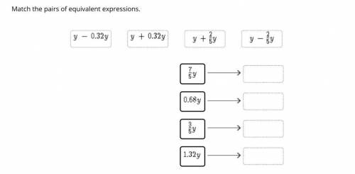 Match the pairs of equivalent expressions.