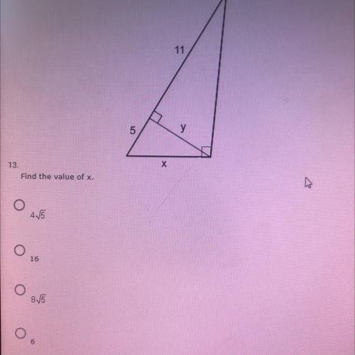 PLEASE HELP! much appreciated :D
Find the value of x.
