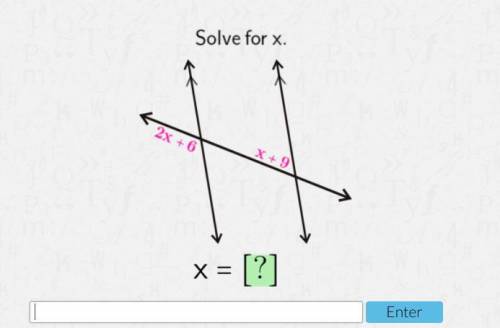 Solve for x 
Need help asap