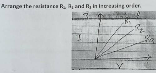 Arrange the resistance r1 r2 and r3 in increasing order. ​
