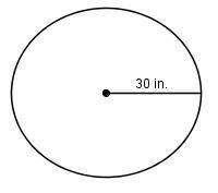 What is the circumference of the circle in terms of ?

a. 900 in.
b. 90 in.
c. 60 in.
d. 30 in.
(d